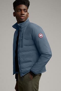 Chamarras Canada Goose Hombre Mexico - Lodge Chaqueta De Plumas Azules SF4129680